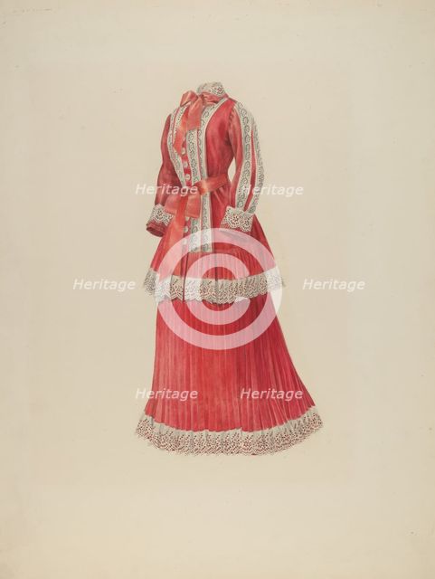 Dress, c. 1940. Creator: Henry De Wolfe.