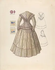Dress, c. 1940. Creator: Henry Moran