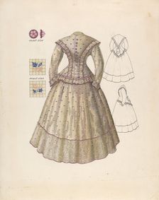 Dress, c. 1940. Creator: Henry Moran