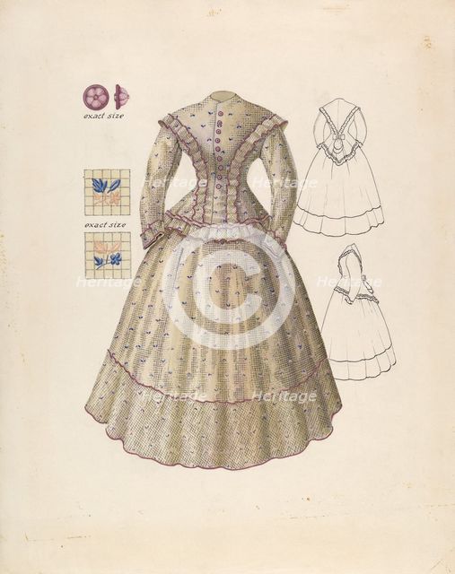 Dress, c. 1940. Creator: Henry Moran.