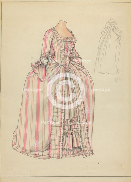 Dress, c. 1940. Creator: Jean Peszel.