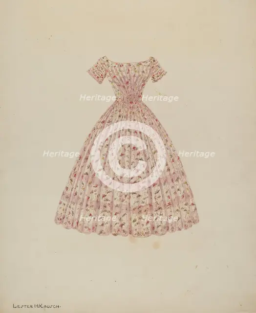 Dress, c. 1940. Creator: Lester Kausch.