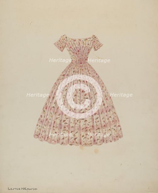 Dress, c. 1940. Creator: Lester Kausch.
