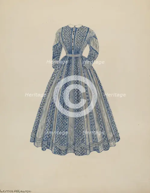 Dress, c. 1940. Creator: Lester Kausch.