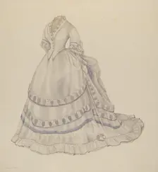 Dress, c. 1940. Creator: Nancy Crimi