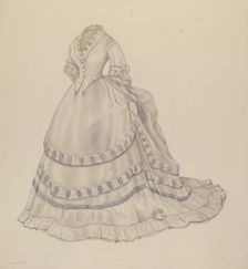 Dress, c. 1940. Creator: Nancy Crimi