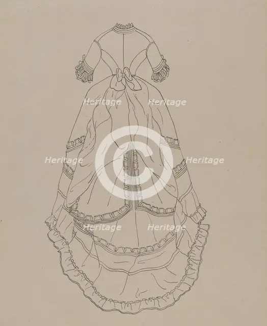 Dress, c. 1940. Creator: Nancy Crimi.