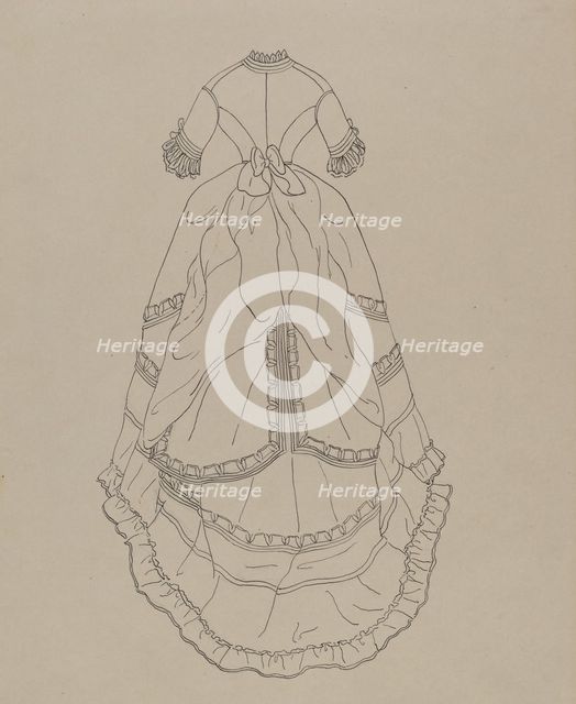 Dress, c. 1940. Creator: Nancy Crimi.