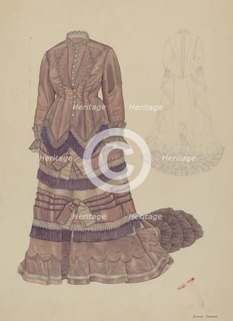 Dress, c. 1940. Creator: Syrena Swanson.