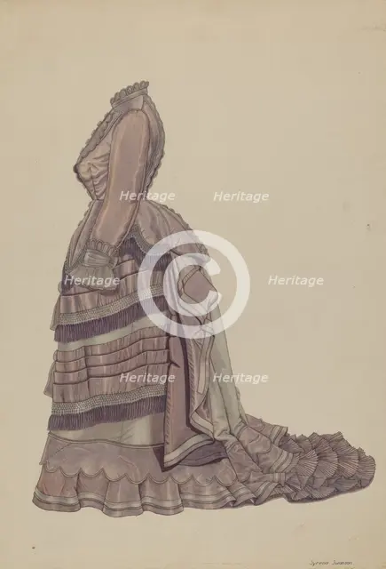 Dress, c. 1940. Creator: Syrena Swanson.