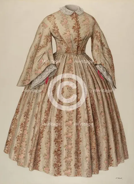 Dress, c. 1940. Creator: Paul Ward.