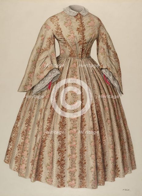Dress, c. 1940. Creator: Paul Ward.