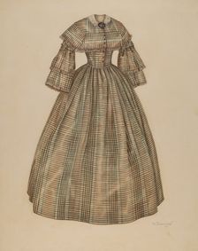 Dress, c. 1940. Creator: Virginia Berge