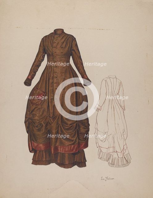 Dress, c. 1941. Creator: Lelah Nelson.