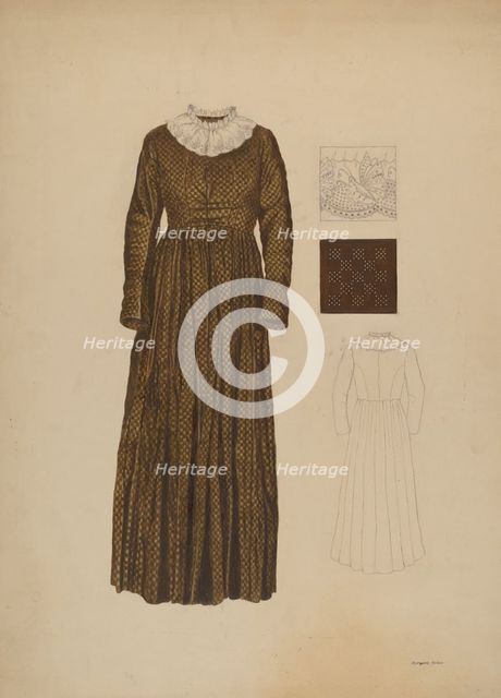 Dress, c. 1941. Creator: Margaret Golden.
