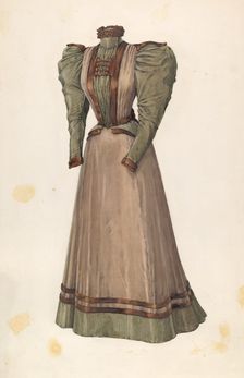 Dress, c. 1941. Creator: Winifred Gibbes