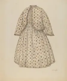 Dress, c. 1941. Creator: Virginia Berge