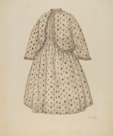 Dress, c. 1941. Creator: Virginia Berge