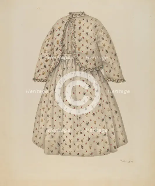 Dress, c. 1941. Creator: Virginia Berge.