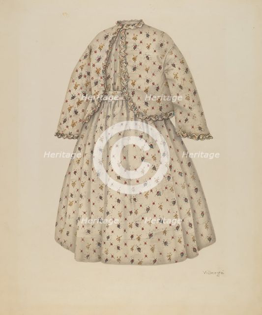 Dress, c. 1941. Creator: Virginia Berge.