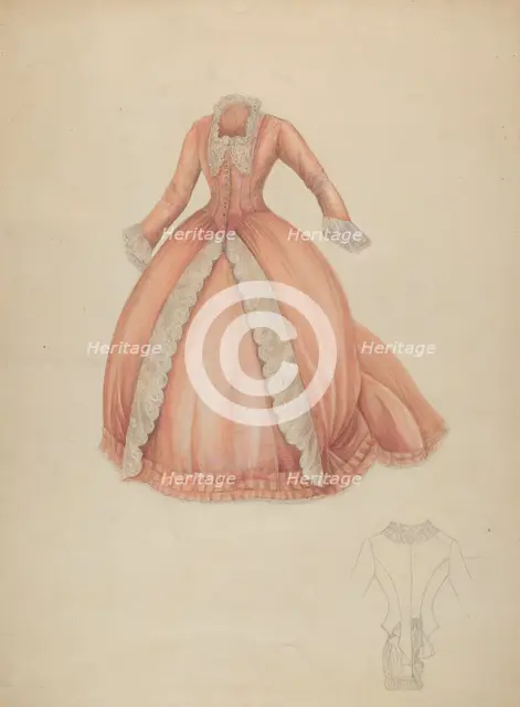 Dress, c. 1942. Creator: Marie Alain.