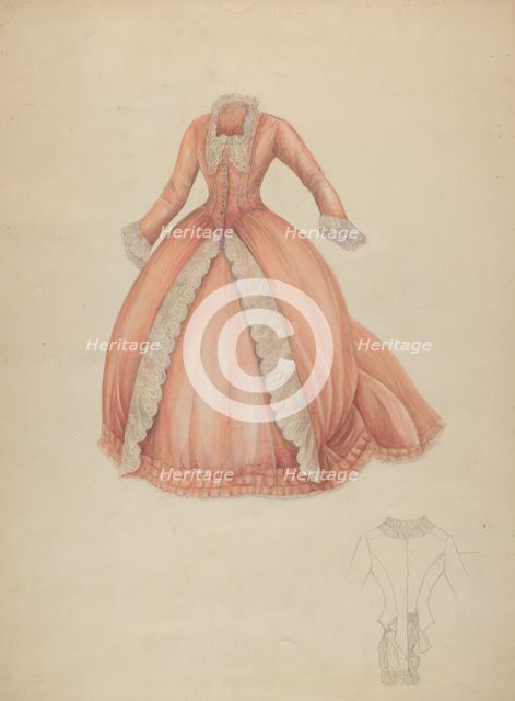 Dress, c. 1942. Creator: Marie Alain.