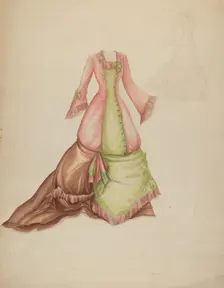 Dress, c. 1942. Creator: Marie Alain