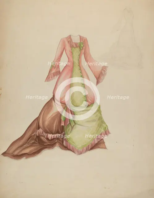 Dress, c. 1942. Creator: Marie Alain.
