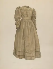 Dress, c. 1942. Creator: Nancy Crimi