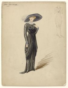Dress Don Quixotte by Doeuillet, 1910, No. 106, c.1910. Creator: Anon