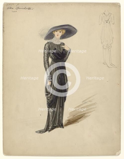 Dress 'Don Quixotte' by Doeuillet, 1910, No. 106, c.1910. Creator: Anon.