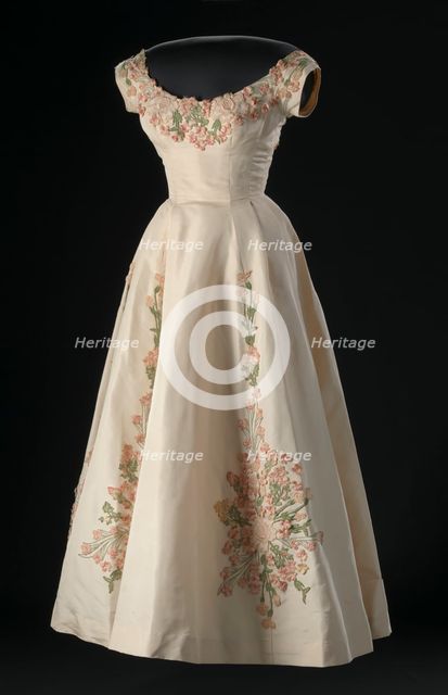 Dress designed by Ann Lowe, 1958. Creator: Ann Lowe.