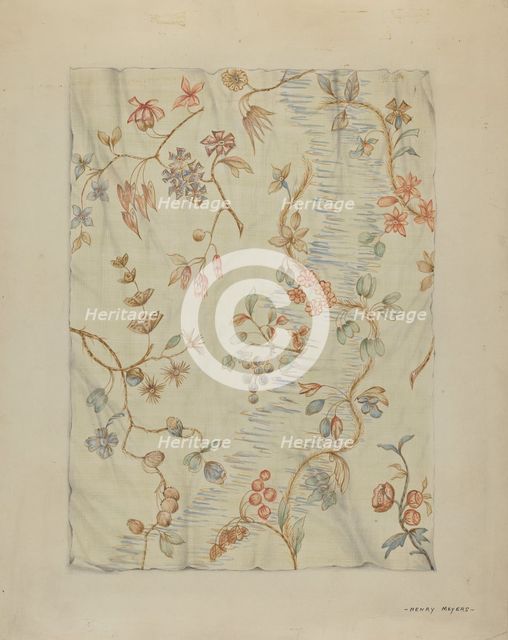 Dress Fabric, 1935/1942. Creator: Henry Meyers.
