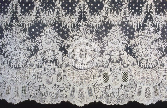 Dress Flounce, Belgium, 1860s (1862 or 1867). Creator: Unknown.