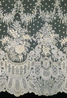 Dress Flounce, Belgium, 1860s (probably 1862 or 1867). Creator: Unknown