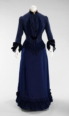 Dress, French, ca. 1885. Creator: Emile Pingat