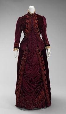 Dress, French, ca. 1885. Creators: House of Worth, Charles Frederick Worth