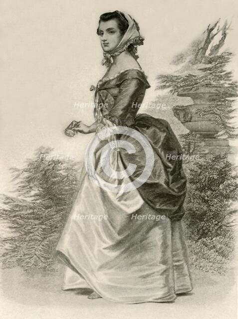 'Dress of a young Virginia lady', c1775, (1937). Creator: Unknown.