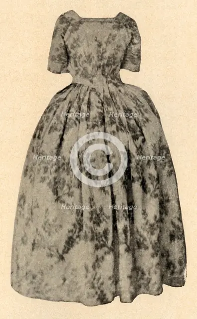 'Dress of buff chine silk, worn by Lady Stuart in Barbados Colony', c1700, (1937).  Creator: Unknown.
