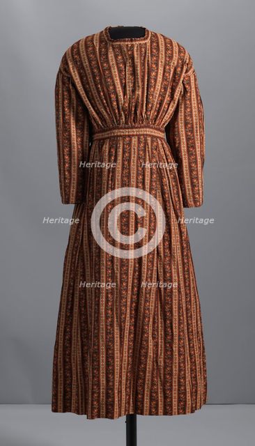Dress made by an unidentified enslaved woman, 1845-1865. Creator: Unknown.