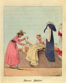 Dress Maker 1818. Creator: John Harris