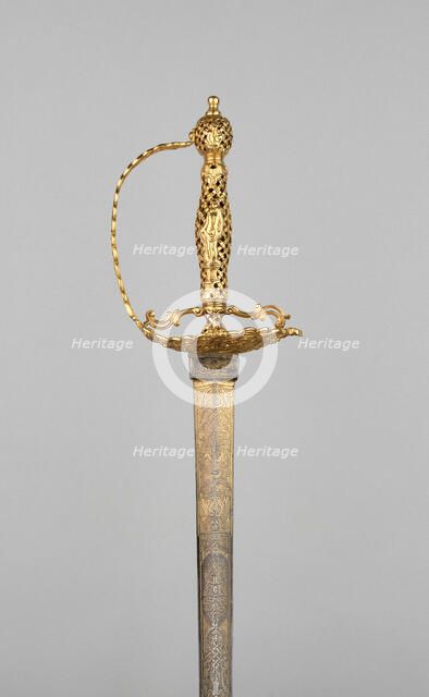 Dress Sword, Spain, 1743. Creator: Unknown.