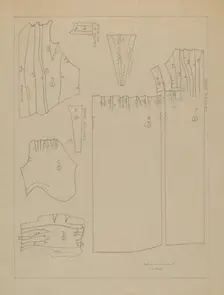 Dress (Pattern), c. 1936. Creator: Dorothy Gernon
