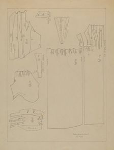 Dress (Pattern), c. 1936. Creator: Dorothy Gernon
