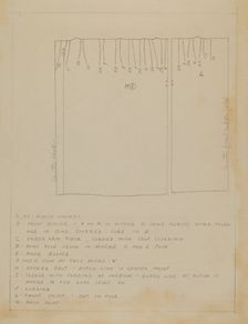 Dress (Pattern), c. 1936. Creator: Jean Peszel