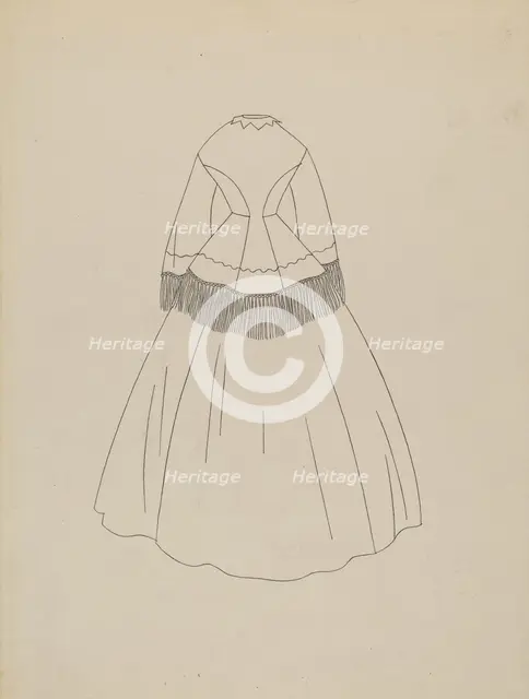 Dress Pattern, c. 1938. Creator: Irene Lawson.