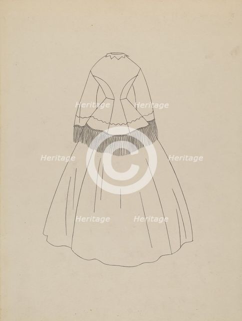 Dress Pattern, c. 1938. Creator: Irene Lawson.