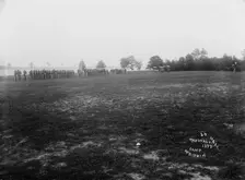Dress parade - Camp McKibbin, Marshall Hall, [Maryland?], 1893. Creator: Unknown