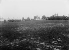 Dress parade - Camp McKibbin, Marshall Hall, [Maryland?], 1893. Creator: Unknown
