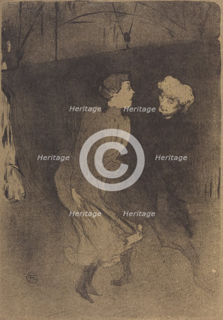 Dress Rehearsal at the Folies-Bergere (Répétition générale aux Folies-Bergère), 1893. Creator: Henri de Toulouse-Lautrec.